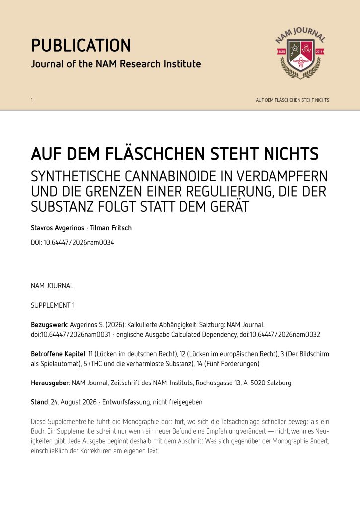 Auf dem Fläschchen steht nichts