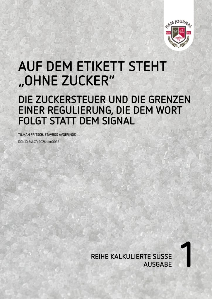 Auf dem Etikett steht „ohne Zucker“